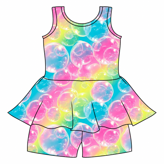 bubble skirted romper