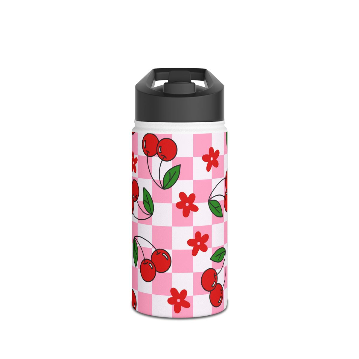 Cherry 12 oz Stainless Steel Water Bottle