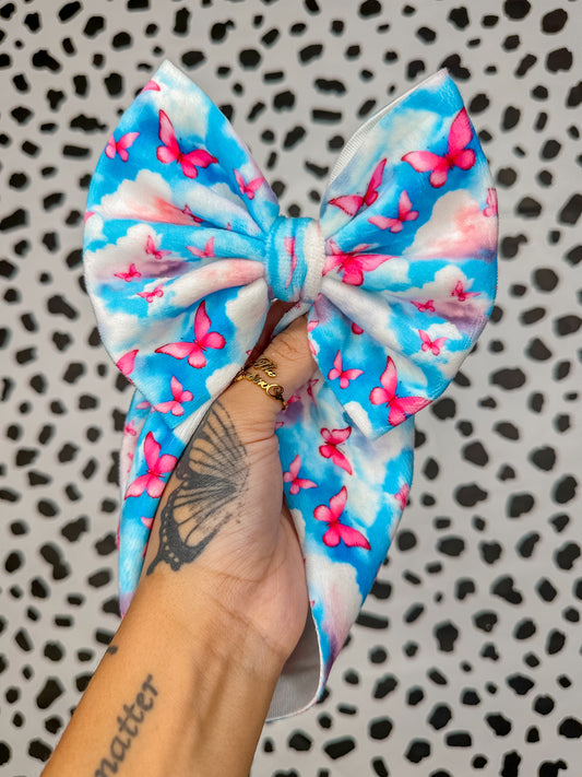 butterfly sky velvet bows