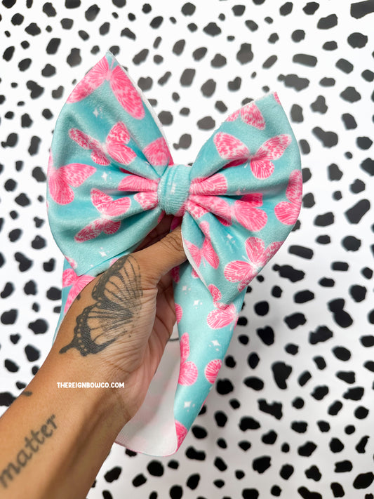 butterfly velvet bows